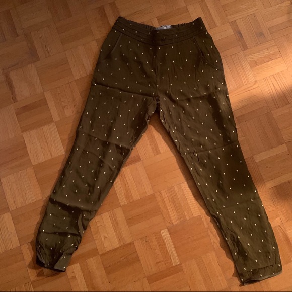 Anthropologie Elevenses Goldform Diamond pants - Picture 9 of 10